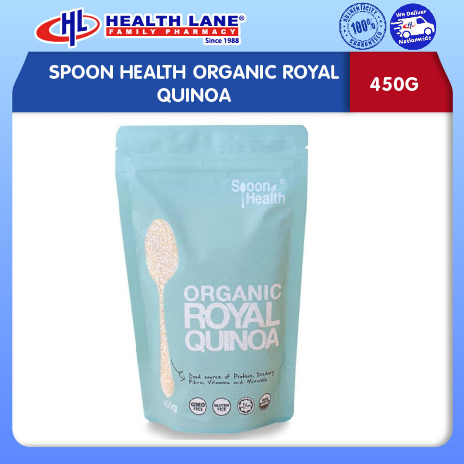 SPOON HEALTH ORGANIC ROYAL QUINOA (450G)